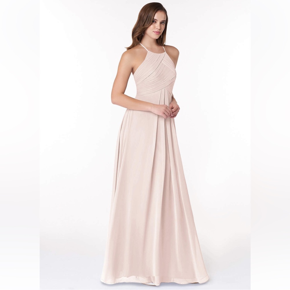 Azazie bridesmaid dress style Ginger, color rose petal size A6 NWT